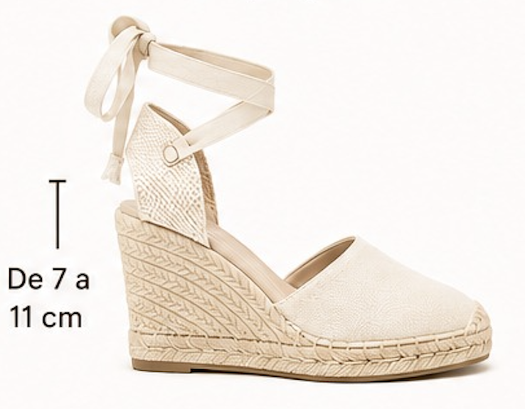 High wedge espadrille